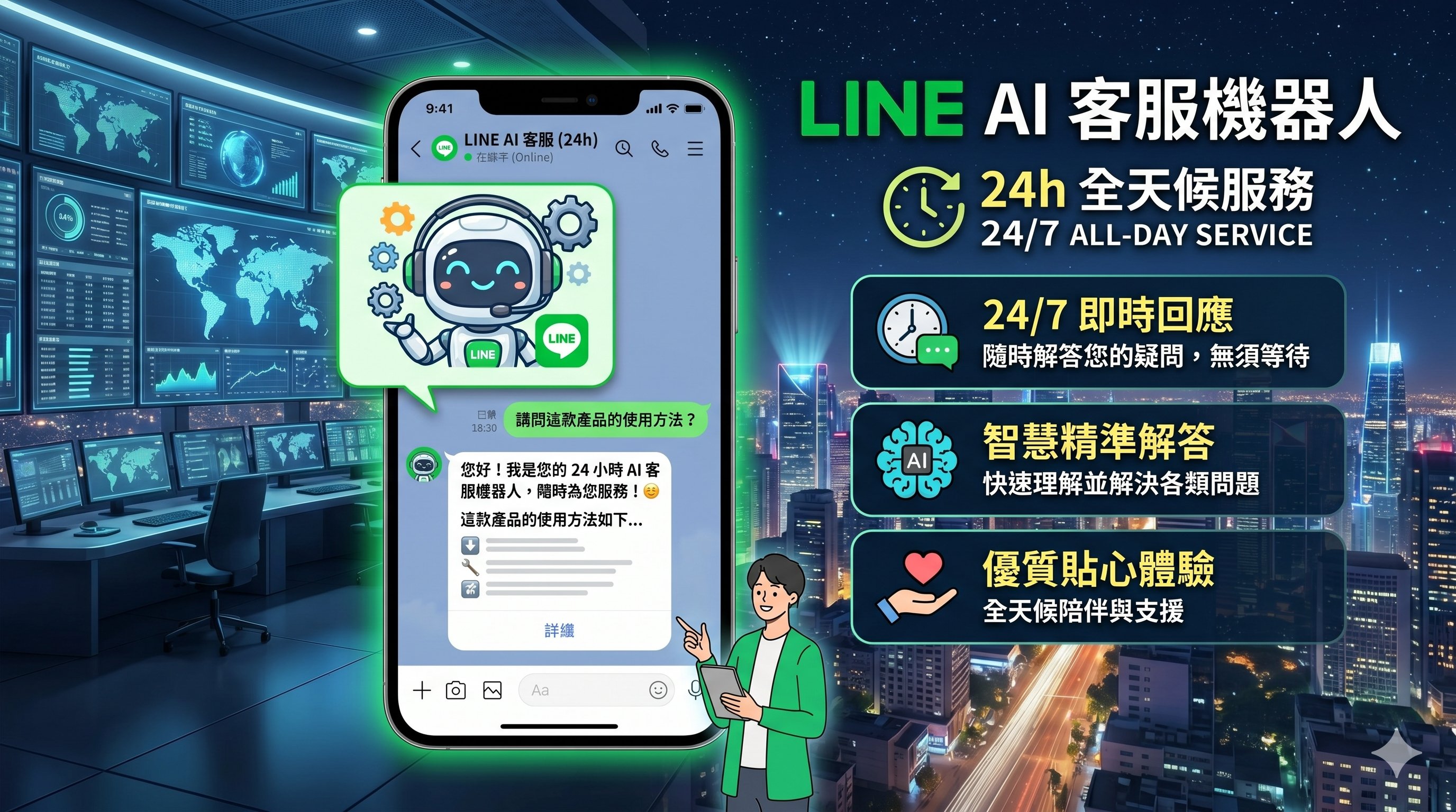 LINE AI 客服機器人